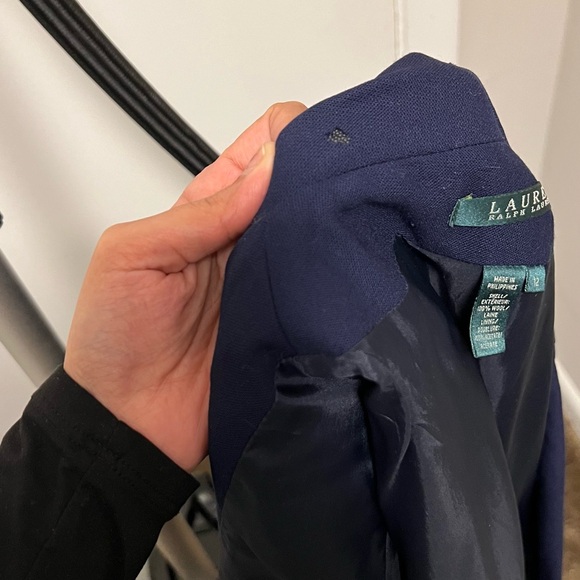 Ralph Lauren Dark Blue Blazer with Gold Accents - Picture 9 of 9